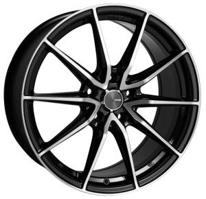 Enkei - Enkei DRACO 17x7.5 5x114.3 45mm Offset 72.6mm Bore Black Machined Wheel 509-775-6545BKM