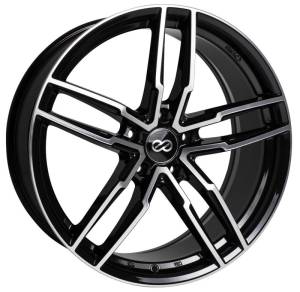 Enkei - Enkei SS05 18x8.0 5x114.3 38mm Offset 72.6mm Bore Black Machined Wheel 511-880-6538BKM