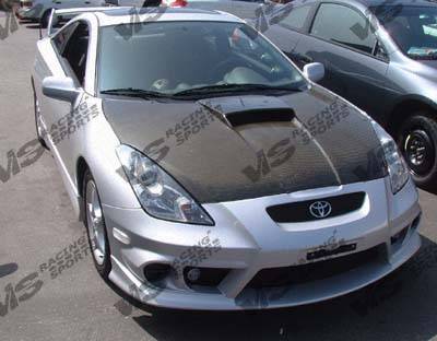 VIS - 2000-2005 Toyota Celica VIS Carbon Fiber Hood OEM Style