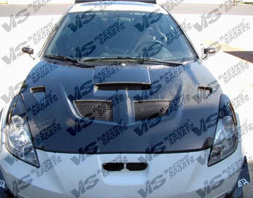 VIS - 2000-2005 Toyota Celica VIS Carbon Fiber Hood EVO Style