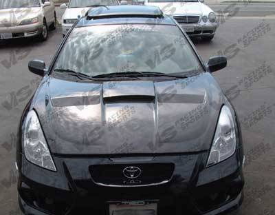 VIS - 2000-2005 Toyota Celica VIS Carbon Fiber Hood Xtreme GT Style