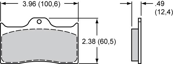 Wilwood - 2006-2011 Honda Civic Si Wilwood Brake Pads - PolyMatrix A Compound