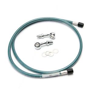 NCY - Honda Ruckus NCY Stainless Braided Brake Line-110cm (blue)