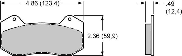 Wilwood - 1992-1995 Honda Civic Wilwood Brake Pads (Dynapro) - BP-10 Compound