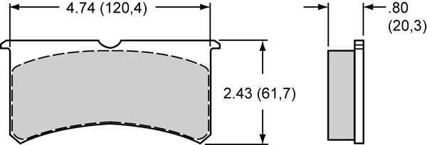 Wilwood - 2003-2007 Scion xB Wilwood Brake Pads (Superlite 4) - BP-10 Compound