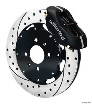 Wilwood - 1995-1997 Mazda Miata Wilwood Forged Dynalite Front Big Brake Kit (Black/Drilled)