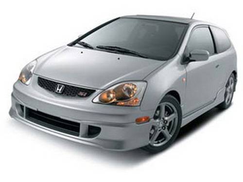 2002-2005 Honda Civic Si HFP Honda Underbody Front Spoiler (Satin Silver Metallic)