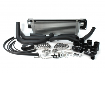 Perrin - 2008-2010 Subaru WRX Perrin Boost Tube Box ONLY - Black Tubes/Blue Couplers (No Intercooler)