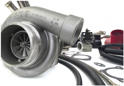 Perrin - 2008-2010 Subaru WRX and STI Perrin Rotated Turbo Kit GTX3582R (.82 AR Housing) - Black