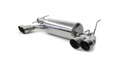 Perrin - 2011-2014 Subaru WRX and STI Hatchback Perrin Quad-Tip Axle Back Exhaust - Brushed