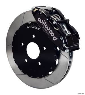 Wilwood - 2006-2011 Honda Civic Si Wilwood Superlite 6 Front Big Brake Kit (Black/Slotted)