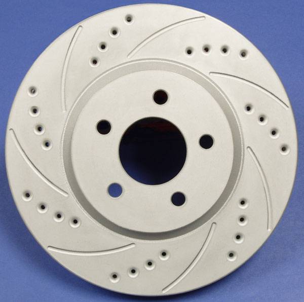 SP Performance - 1998-2001 Subaru Impreza 2.5RS SP Performance Front Drilled And Slotted Brake Rotors ZRC Finish (2)