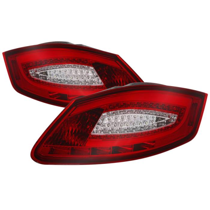 SPYDER - xTune Porsche 987 Cayman 06-08 / Boxster 05-08 LED Tail Lights - Red Clear ALT-ON-P98705-LED-RC 9038600