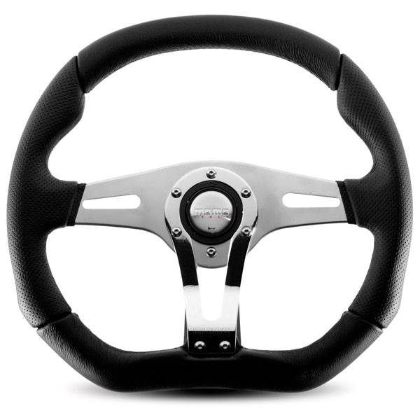 Momo - Momo Trek-R Steering Wheel (350mm/Black w/Chrome Spoke)