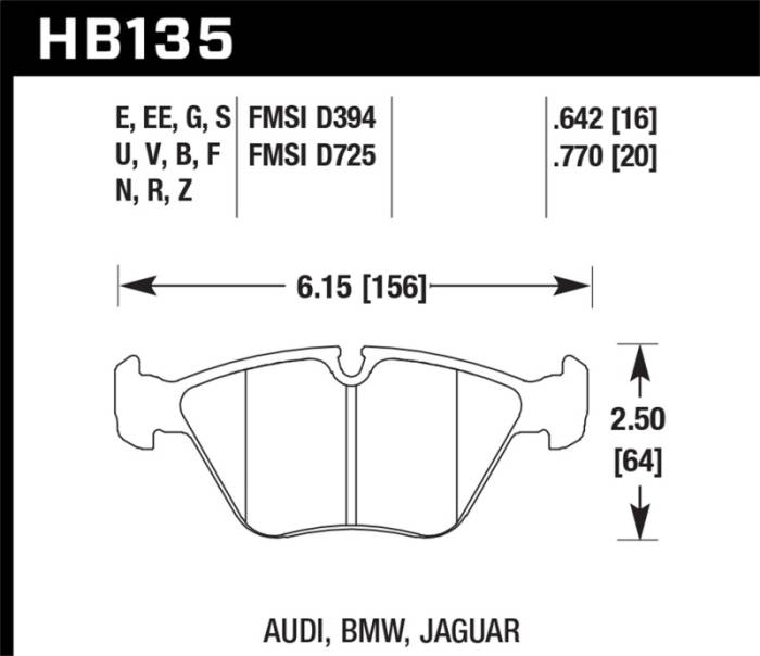 Hawk Performance - Blue 9012 HB135E.760