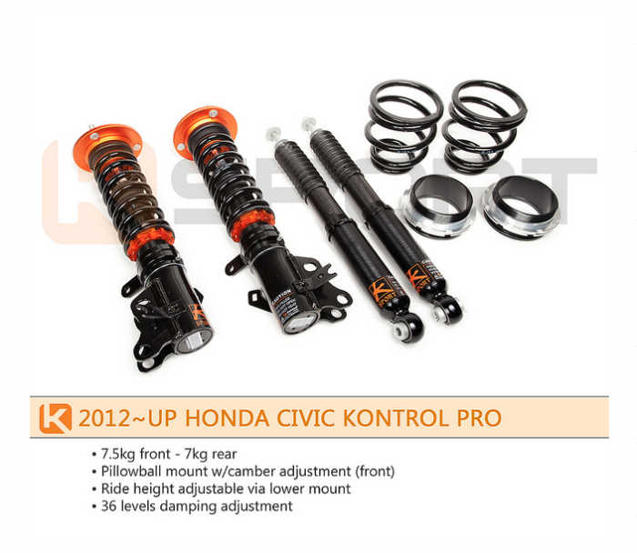 K Sport - 2012-2015 Honda Civic Ksport Kontrol Pro Damper System