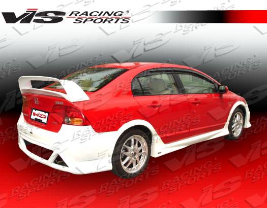 VIS - 2006-2011 Honda Civic 4dr VIS Type R Concept 2 Fiberglass Rear Spoiler