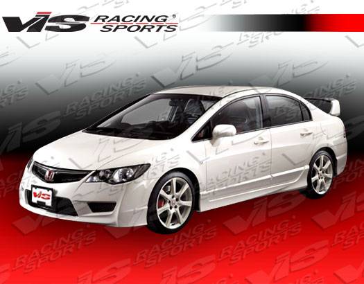 VIS - 2006-2011 Honda Civic 4dr VIS JDM Type R Front End Conversion With Techno R Front Lip