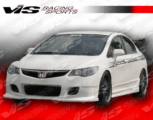 VIS - 2006-2011 Honda Civic 4dr VIS JDM Type R Conversion With Wings Front Bumper