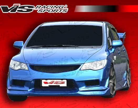 VIS - 2006-2011 Honda Civic 4dr VIS Jdm Ballistix Front Bumper