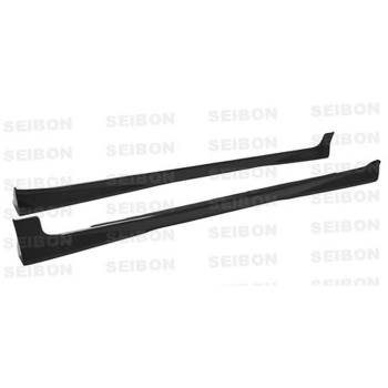 Seibon - 2007+ Toyota Yaris Seibon Carbon Fiber Side Skirts - SS Style