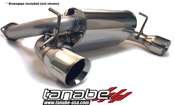 Tanabe - 2003-2008 Nissan 350Z Tanabe Medallion Touring Dual Outlet CatBack Exhaust