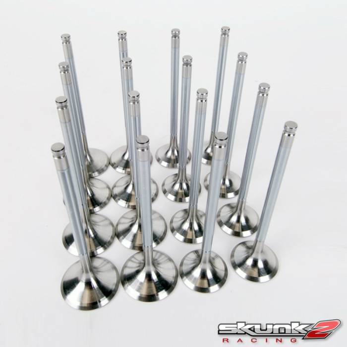 Skunk2 Racing - 1994-2001 Acura Integra GSR Skunk2 B-Series Alpha Series Valves (Stock Size, High Compression)