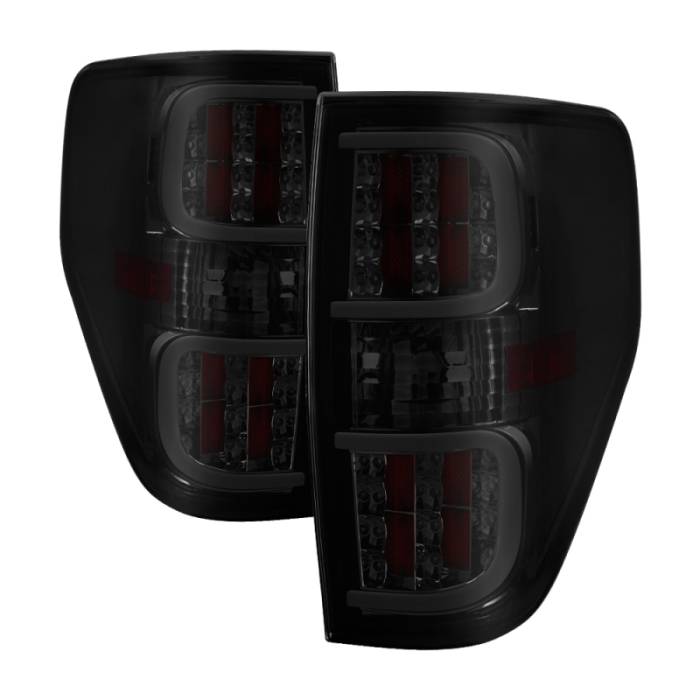 SPYDER - xTune Ford F150 09-14 LED Tail Lights - Black ALT-ON-FF15009-LBLED-SM 5082183