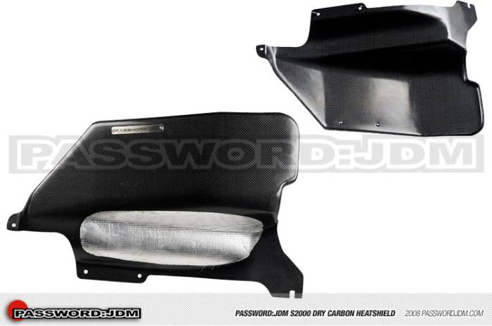 Password JDM - 2000-2009 Honda S2000 Password:JDM Dry Carbon Fiber Header Heatshield