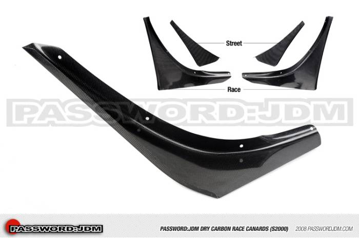 Password JDM - 2000-2009 Honda S2000 Password:JDM Dry Carbon Fiber Race Canards