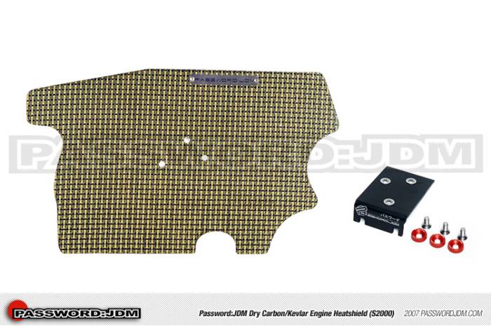 Password JDM - 2000-2009 Honda S2000 Password:JDM Dry Carbon Kevlar Engine Heatshield