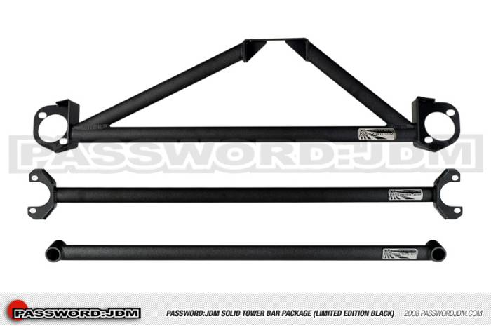 Password JDM - 1994-2001 Acura Integra Password:JDM Strut Tower Bar Package (Black Edition)