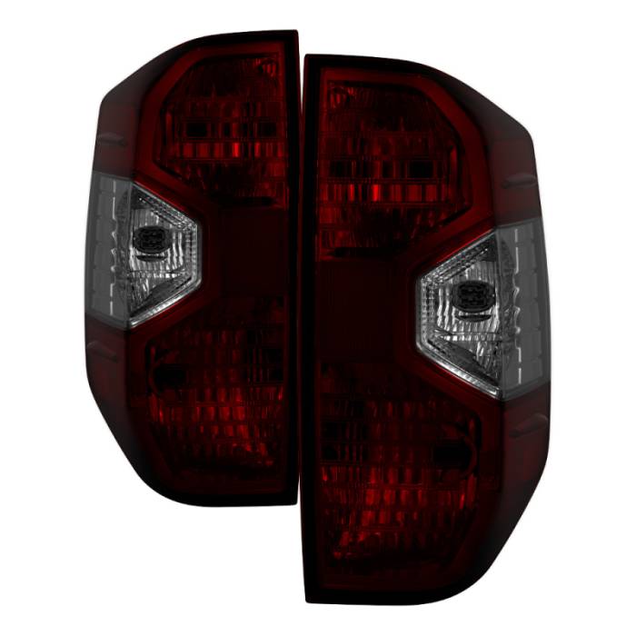 SPYDER - xTune Toyota Tundra 14-17 OEM Style Tail Lights - Dark Red  ALT-JH-TTU14-OE-RSM 9039560