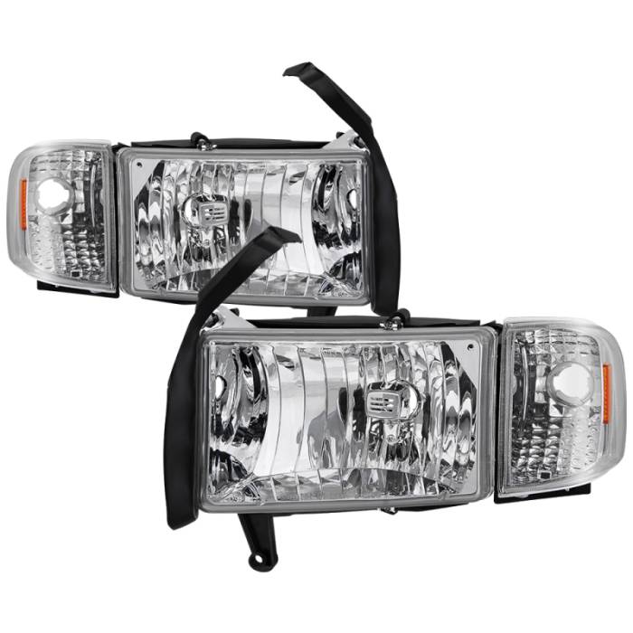 SPYDER - xTune Dodge Ram 1500 94-01 Headlight w/ Corner Lamps - OEM HD-JH-DR94-SET-C 9040078