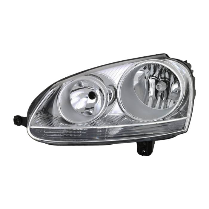 SPYDER - xTune Volkswagen Golf 06-09 Driver Side Headlight - OEM Left Black HD-JH-TCOL14-OE-R 9039973