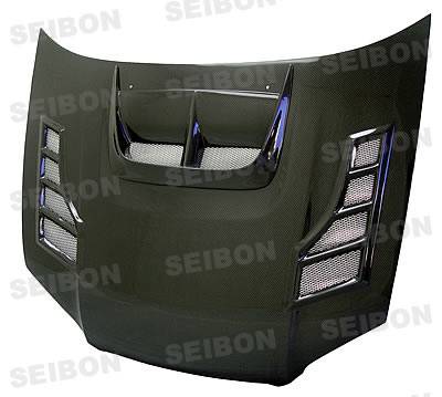 Seibon - 2004-2005 Subaru WRX and STI Seibon Carbon Fiber Hood - CW Style