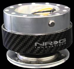 NRG Innovations - NRG Innovations Quick Release Gen 1.0 (Silver Body w/ Carbon Fiber Ring)