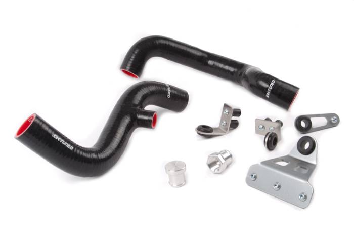 K-Tuned - 1996-2000 Honda Civic w/ K Swap K-Tuned Driver Side Rad Hoses w/Rad Brackets Kit