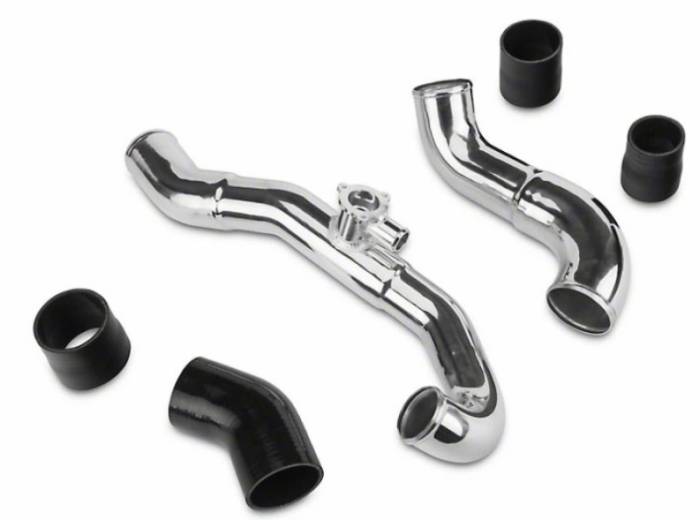 Turbosmart - Turbosmart 15+ Mustang EcoBoost AL Charge Pipe Kit w/Hardware - Black (Smart Port Only) TS-0215-5001