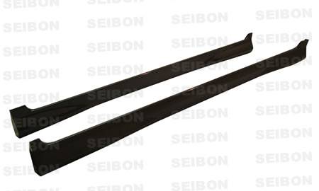 Seibon - 2007-2008 Honda Fit Seibon Carbon Fiber Side Skirts - MG Style