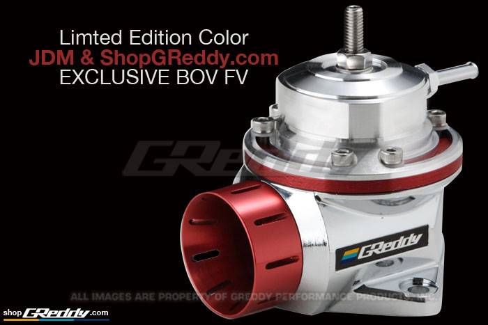 GReddy Blow Off Valve Type FV - Limited Edition JDM TRUST Color - Silver /  Red