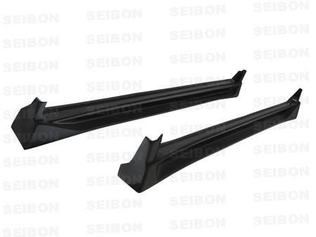 Seibon - 2006-2007 Subaru WRX and STI Seibon Carbon Fiber Side Skirts - CW Style