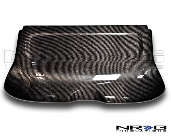 NRG Innovations - 2002-2005 Honda Civic Si NRG Innovations Black Carbon Fiber Interior Deck Lid