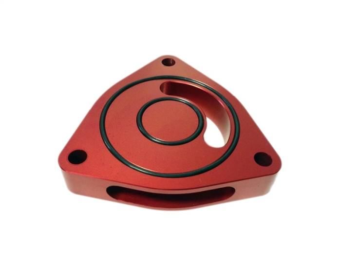 Torque Solution - Torque Solution Blow Off BOV Sound Plate (Red) - 2016+ Honda Civic 1.5T TS-GEN-002R-6