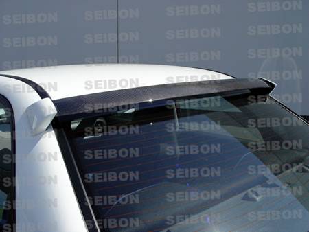 Seibon - 2006-2007 Subaru WRX and STI Seibon Carbon Fiber Rear Roof Spoiler