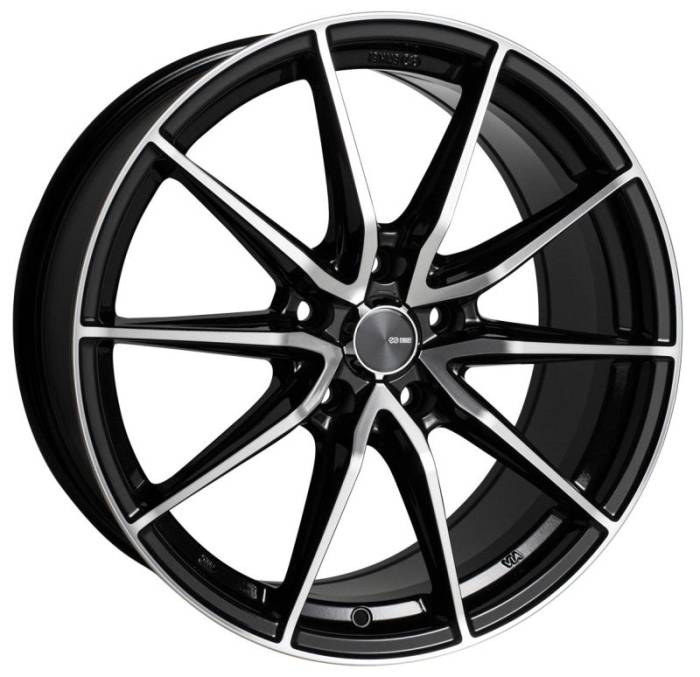 Enkei - Enkei DRACO 18x8.0 5x112 45mm Offset 72.6mm Bore Black Machined Wheel 509-880-4445BKM