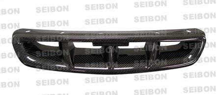 Seibon - 99-00 Civic Seibon Carbon Fiber Grille - MG Style