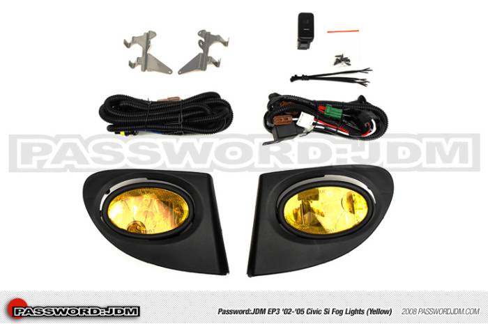 Password JDM - 2002-2005 Honda Civic Si Password:JDM Fog Lights (Yellow)