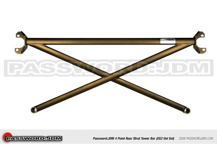 Password JDM - 1993-1997 Honda Del Sol Password:JDM 4 Point Rear Strut Tower Bar