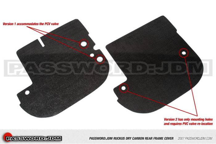 Password JDM - Honda Ruckus Password:JDM Dry Carbon Frame Cover